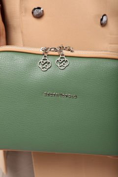 3 Gözlü Kadın Yeşil-Taba Çapraz ve Omuz Çantası 185