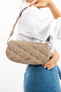 Kadın Vizon Örgü Saplı Omuz Ve Çapraz Askılı Çanta 203