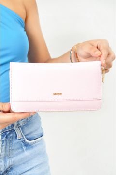 Sellini Çok Gözlü Pudra Pembe Kadın Cüzdan C026