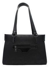 Sellini 3 Bölmeli Siyah Kadın Omuz Çantası 456