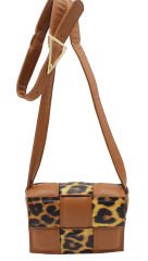 Bottega Model Leopar Taba Kadın Omuz ve Çapraz Çanta 1002