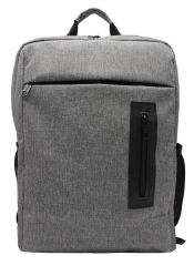 Laptop Cepli Unisex Gri Okul ve Sırt Çantası 306