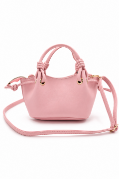 Cherry Kadın Pembe El ve Omuz çantası Kiraz Charm Aksesuarlı
