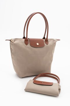 SELLİNİ KADIN BEJ TABA KATLANABİLİR DERİ SAPLI BÜYÜK KOL OMUZ VE EL ÇANTASI