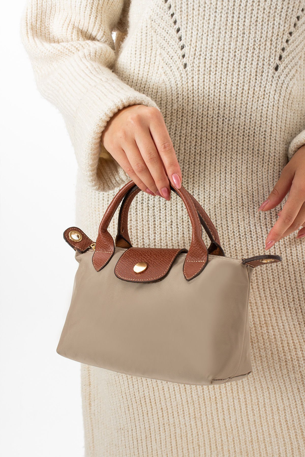 SELLİNİ KADIN BEJ TABA ÇİFT DERİ SAPLI EL OMUZ VE ÇAPRAZ ÇANTASI 001