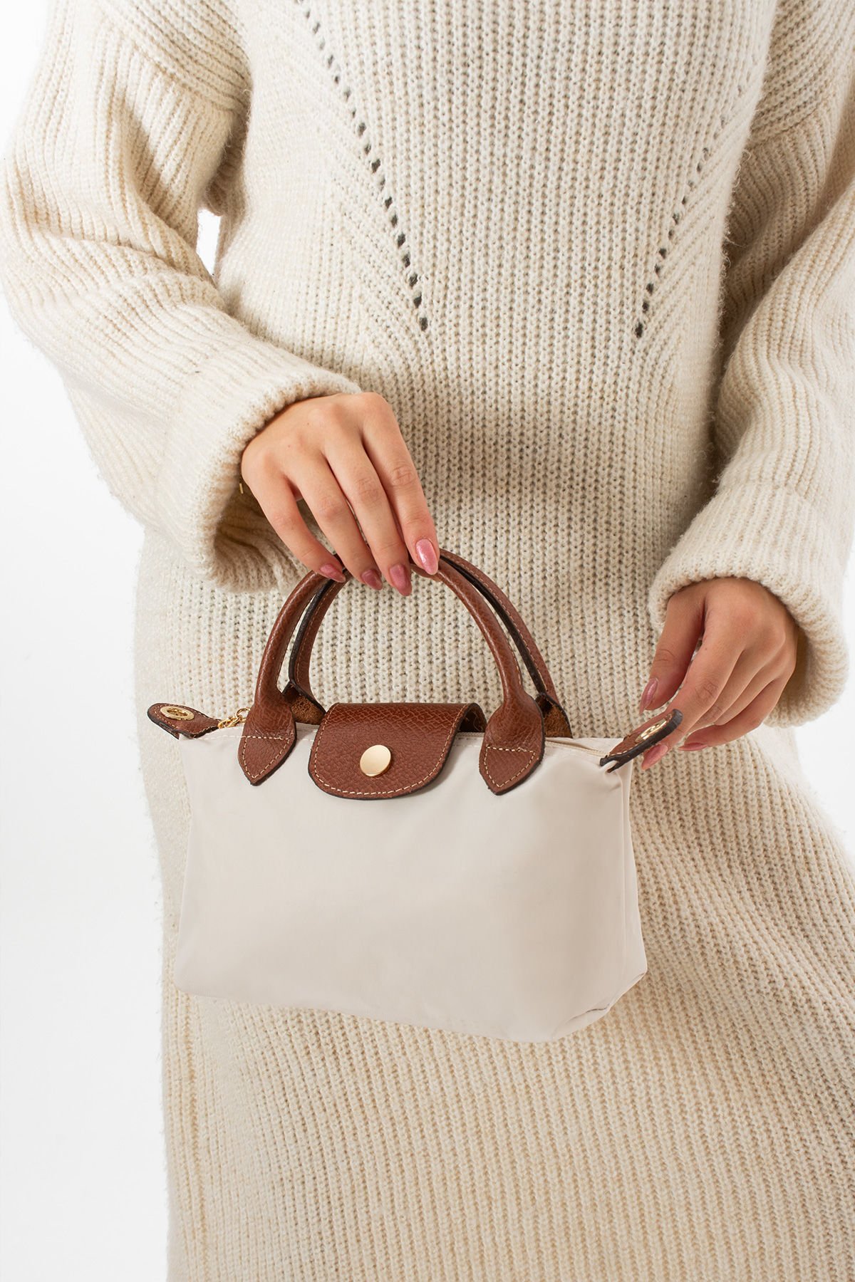 SELLİNİ KADIN KREM TABA ÇİFT DERİ SAPLI EL OMUZ VE ÇAPRAZ ÇANTASI 001