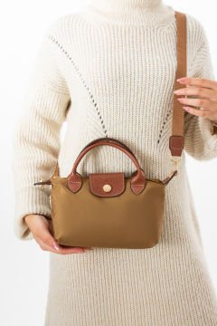 Sellini Kadın Bal Taba Çift Deri Saplı El Omuz Ve Çapraz Çantası 001