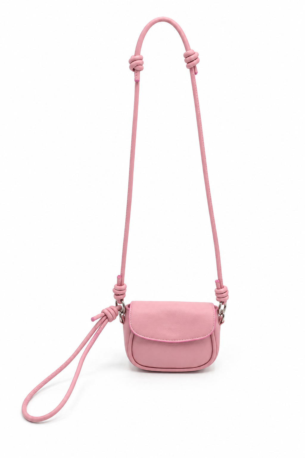 Nera Pembe Ayarlanabilir Askılı Mini Kadın Omuz Çantası
