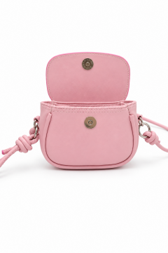 Nera Pembe Ayarlanabilir Askılı Mini Kadın Omuz Çantası