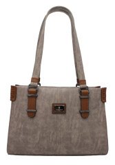 Sellini 3 Bölmeli Kum-Taba Kadın Omuz Çantası 456