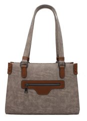 Sellini 3 Bölmeli Kum-Taba Kadın Omuz Çantası 456