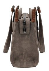 Sellini 3 Bölmeli Kum-Taba Kadın Omuz Çantası 456