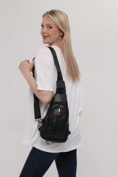Unisex Siyah Omuz Çantası Body Bag Freebag 193